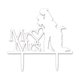 thumbnail image 5 of Monstrate &amp; Cake Flags Love Heart Bride &amp; Groom Cake Topper Acrílico Cupcake Topper Boda Fiesta Pastel Decoración Compromiso Blanco 2piezas, 5 of 5