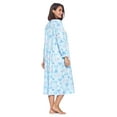 thumbnail image 2 of Casual Nights Women's Long Floral & Lace Henley Nightgown, 2 of 4