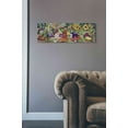 thumbnail image 3 of Epic Graffiti 'Vegetable Medley' by Danhui Nai, Canvas Wall Art, 12"x36", 3 of 3
