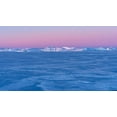 thumbnail image 2 of Zwick, Martin 18x12 Black Ornate Wood Framed with Double Matting Museum Art Print Titled - Sunrise during winter at the Ilulissat Fjord-located in the Disko Bay in West Greenland, 2 of 4