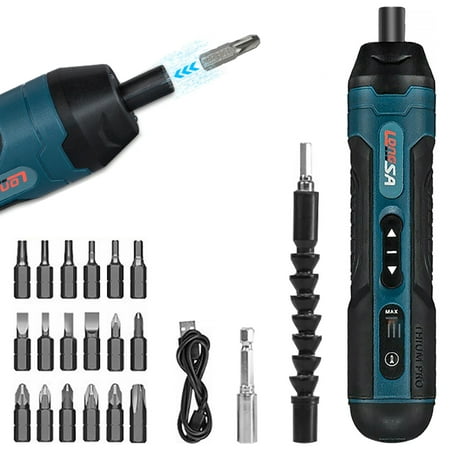 

Welpettie Mini Electric Screwdriver DC3.6V 1300mAh USB Small Precision Screwdriver Professional Screwdriver Repair Tool with LED Light Cordless Magnetic Power Screwdriver 4 Gears Torque