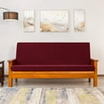 thumbnail image 2 of 2024 1 Piece Futon Slipcovers Elastic Grid Fit for 6-8 Inches (Dove Gray), 2 of 7