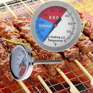 DOZYANT BBQ Barbecue Charcoal Grill Pit Wood Smoker Temperature Gauge Grill Pit Thermometer Fahrenheit for Barbecue Meat Cooking