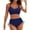 Blue, variant on Womens High Waisted Bikini Sets Drawstring Swimsuits Crisscross Tie Back Bathing Suit Women S Swim Shorts And Tops Swimsuit Junior Swimsuits plus Size Swim Tops for Women Bathing Sunflower Bikini Top