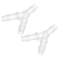 thumbnail image 1 of Conector en T de plástico con barbilla, con forma de Y, para manguera de 5/16" de diámetro exterior para manguera de refrigeración de agua de 6.5mm, 2 piezas, 1 of 5