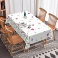 thumbnail image 4 of Nanqianyi Watercolor Floral Polyester Tablecloth,60x120 Inch,Waterproof Table Cover For Birthday Wedding Party Decor, 4 of 5