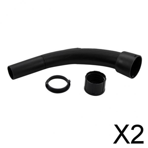 2x Mango de Aspiradora Potente, Conexión de Manguera Flexible para Aspiradoras de 32 Mm , Negro, 2 piezas