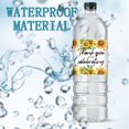 thumbnail image 4 of 30pcs Sunflower Water Bottle Labels Wedding Bottle Stickers Decorative Thank You Bottle Wrappers Waterproof Bottle Wraps for Bridal Showers Birthday Party Favors Celebration Decor, 4 of 9