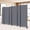 Grey, variant on Room Divider and Folding Privacy Screens, Wide Room Divider Wall Screen for Room Separtition, Partition Room Dividers Fabric Panel Wall Dividers Freestanding for Office (Black, 4 Panel-88'' Wide)