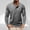 Dark Gray, variant on qelini Men Shirts Long Sleeve in Clothing Round Neck Button Casual Lightweight Tops Basic Pullover Solid Color Tee Shirts Army Green XL