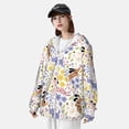 thumbnail image 3 of Lsque Floral Puppy UPF 50+ Lightweight Sun Protection Men's Women's Long Sleeve Shirt, Hoodie Performance -Small, 3 of 9