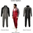 thumbnail image 5 of Men’s Onesies, Unisex Plain One-Piece Pajama Jumpsuit – Hooded Plain Onesies for Men, Cozy Adult Loungewear Playsuit, 5 of 5