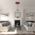 thumbnail image 5 of 29"OD x 3 5/8"ID x 1 3/8"P Flower Ceiling Medallion (Fits Canopies up to 6 1/4"), Hand-Painted Firebrick, 5 of 6