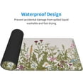 thumbnail image 4 of Botanical Cute Flowers Gaming Mouse Pad XL 31.5×11.8 in Aesthetic Wildflowers Pink Floral Sage Green Plants Herbs Extended Desk Mat 30X80cm with Non-Slip Rubber Base Stitched Edge for Office Home, 4 of 6