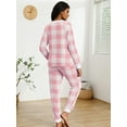 thumbnail image 5 of MINTREUS Womens Christmas Fannel Fuzzy Pajamas - Plush Fleece Set with Pockets | Holiday Gift & Toasty Loungewear, 5 of 7