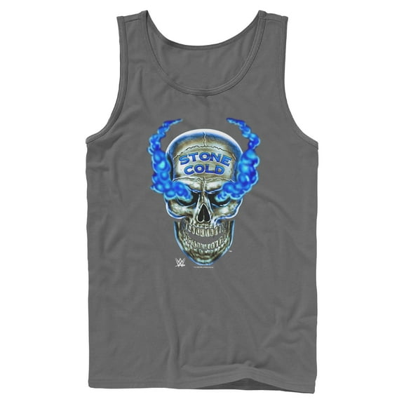 Mens WWE Stone Cold Smoke Skull Tank Top