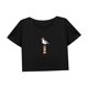 thumbnail image 4 of Camiseta corta informal para mujer, disfraz de verano, camisa suave con cuello redondo para regalo de playa para mujer M, 4 of 7
