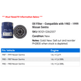 thumbnail image 2 of Oil Filter - Compatible with 1982 - 1999 Nissan Sentra 1983 1984 1985 1986 1987 1988 1989 1990 1991 1992 1993 1994 1995 1996 1997 1998, 2 of 2