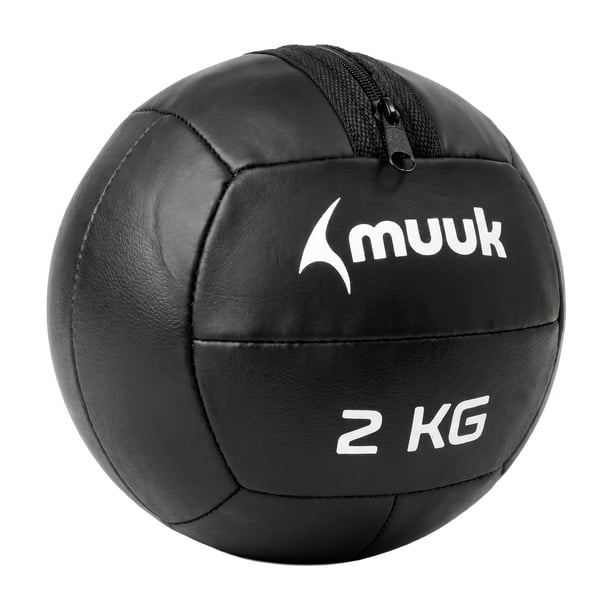 Balón Medicinal de 2 kg Negro Muuk Fitness