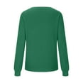 thumbnail image 5 of Atogsazn Womens V Neck Knitted Sweater Casual Loose Long Sleeve Pullover Blouse Fall Clothing Work Outfit 01-Green XXXXXL Fashion, 5 of 6