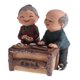 thumbnail image 3 of Figuras de pareja de ancianos Cola Resina Aniversario creativo, 3 of 8