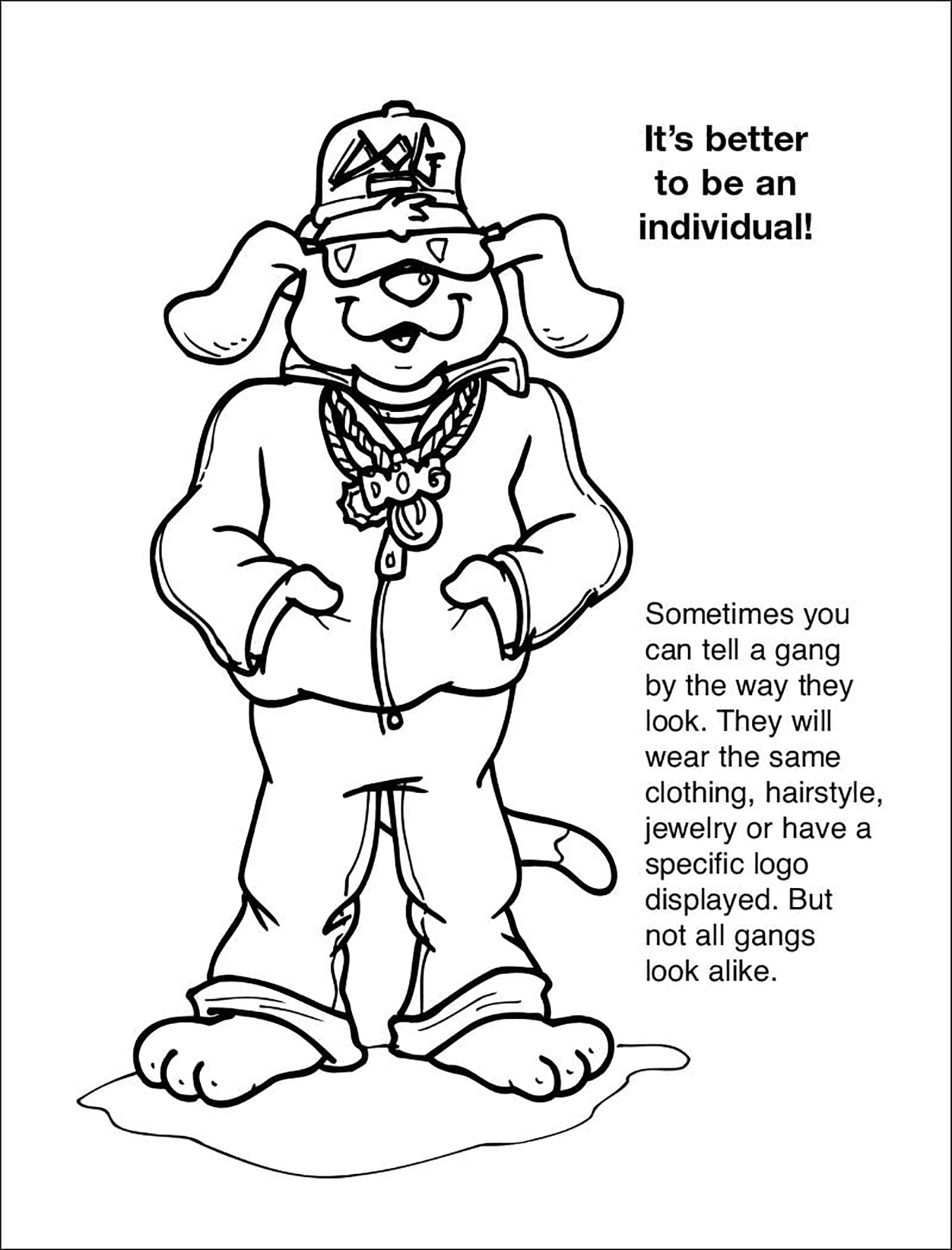 25 Pack - Gangs are Not For You Kid's Educational Coloring & Activity Books