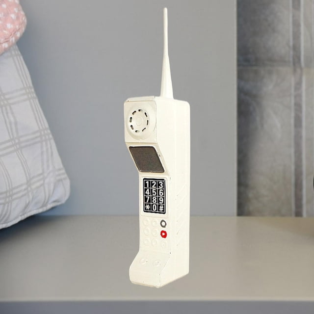 Teléfono móvil retro vintage Soledad decoración del hogar Beige