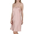 thumbnail image 2 of Women's 100% Silk Slip Chemise Nightgown with Hand Crocheted Neck, 2 of 9