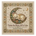 thumbnail image 1 of Moonlit Cat – Floral Moon Needlepoint Kit for Beginners and Experts – Celestial Embroidery Set with 10x10 Inches and Polyester Material for DIY Lovers, 1 of 6