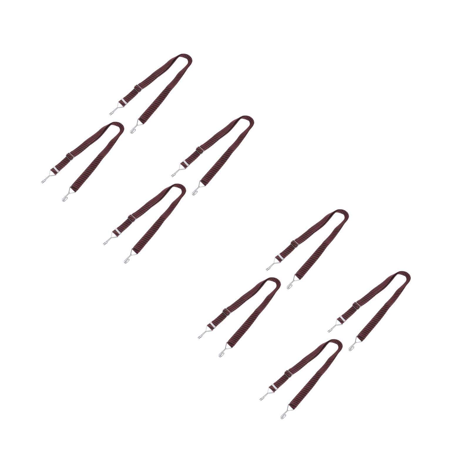 Masteelf 8 pcs  Adjustable Bungee Cords Long Flat Elasticity Ropes Heavy Duty Elastic Straps