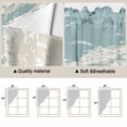 thumbnail image 5 of Blue Coastal Crabs Swag Curtains for Kitchen/Bedroom/Living Room, Summer Beach Ocean Abstract Art Scalloped Curtains 63 Inch Long, Rod Pocket Window Swag Topper Curtains Valances 2 Panels Set 36"x63", 5 of 8