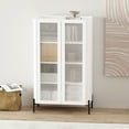 thumbnail image 2 of Abbey Decor Glass Cabinet in White made from Engineered Wood, 2 of 10