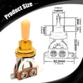 thumbnail image 4 of MERIGLARE Electric Guitar 3 Way Toggle Switch Metal Component Short Replacement Adults Gold, 4 of 5