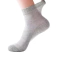 thumbnail image 2 of Hanerdun 12 Pairs Men Thin Crew Socks, Light Gray, Size 10-13, 2 of 5