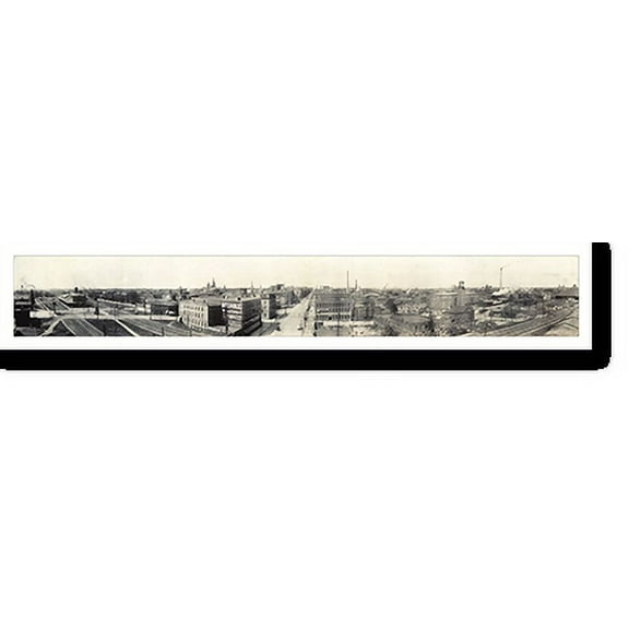 Historic Print, PA Panoramic photo of Erie, 1912, 16" x 20"
