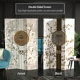 thumbnail image 2 of Red Lantern 6 ft Tall Asian Lock Canvas Room Divider with Spruce Frame, 3 Panel, Black, 2 of 7