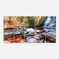 thumbnail image 2 of Beautiful Serenity Waterfall in Cyprus - Landscape Wall Art on Canvas, 2 of 3