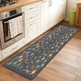 thumbnail image 2 of Runner Rug 2 x 6 Ft, Grey Dinosaur Washable Non-Slip Floor Mat for Kitchen Hallway/Entryway, Vintage Letters Farm Animals Long Kitchen Runner Area Rugs for Living Room, Low-Profile, 2 of 8