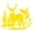 Yellow, variant on SPRING PARK Wild Deer Tree Car Vehicle Body Window Reflective Decals Sticker Decoration