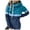 P599 Blue, variant on Likimi hoodies For Women Drawstring Long Sleeve hooded Sweatshirt High Neck Color Block Autumn Winter Soft Comfortable Pullover Black Size L