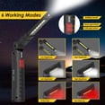 thumbnail image 3 of Strong Magnetic Car Repair Work Light Handheld Super Bright Emergency Light Mini Inspection Light with 360° Adjustable Angle 6 Working Modes Rechargeable Maintenance Light IP54 Waterproof IK07, 3 of 9