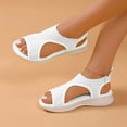 thumbnail image 5 of Ladies Slip On Sneakers Comfortable Walking Shoes for Travel & Work Women's Breathable Knit On Wedge Sandals For Outdoor Leisure, 5 of 8