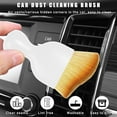 thumbnail image 4 of 2PCS Car Interior Dust Brush, Soft Scratch Free Auto Detailing Brushes, Universal Vehicle Interior Cleaning Tool for Automotive Dashboard, Air Vents, Leather (Brown & Black), 4 of 10