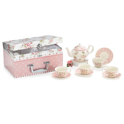 schylling ladybug tea set basket