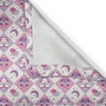 thumbnail image 5 of Ambesonne Cartoon Grommet Curtain, Checkered Pattern Owls Art, 50" x 108", Purple and Pink, 5 of 6