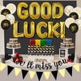 thumbnail image 6 of We Will Miss You Decorations Black and Gold, Good Luck Balloon Banner for Retirement Sorry Your Leaving Goodbye Going Away Travelling Farewell Decorations, Graduation Congratulations, 6 of 7