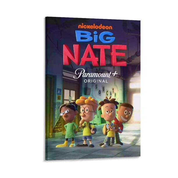 La Gran Aventura de Nate Cuadro decorativo colgante - Arte de pared - Póster enmarcado - Decoración de pared - Regalos para familia, amigos y aficionados 40*60 cm