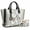 A-Silver & White Flower, variant on Dasein Women's Handbags Purses Large Tote Shoulder Bag top Handle Satchel Bag for Work