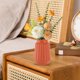 thumbnail image 1 of Plastic Glazed-Look Decorative Vase | Imitation Ceramic Finish | Navy White Orange | Modern Home Accent | Living Room TV Cabinet Shelf Decor | 12.3x6x5.8cm | Durable Flower Pot | For Fresh & Dried, 1 of 6