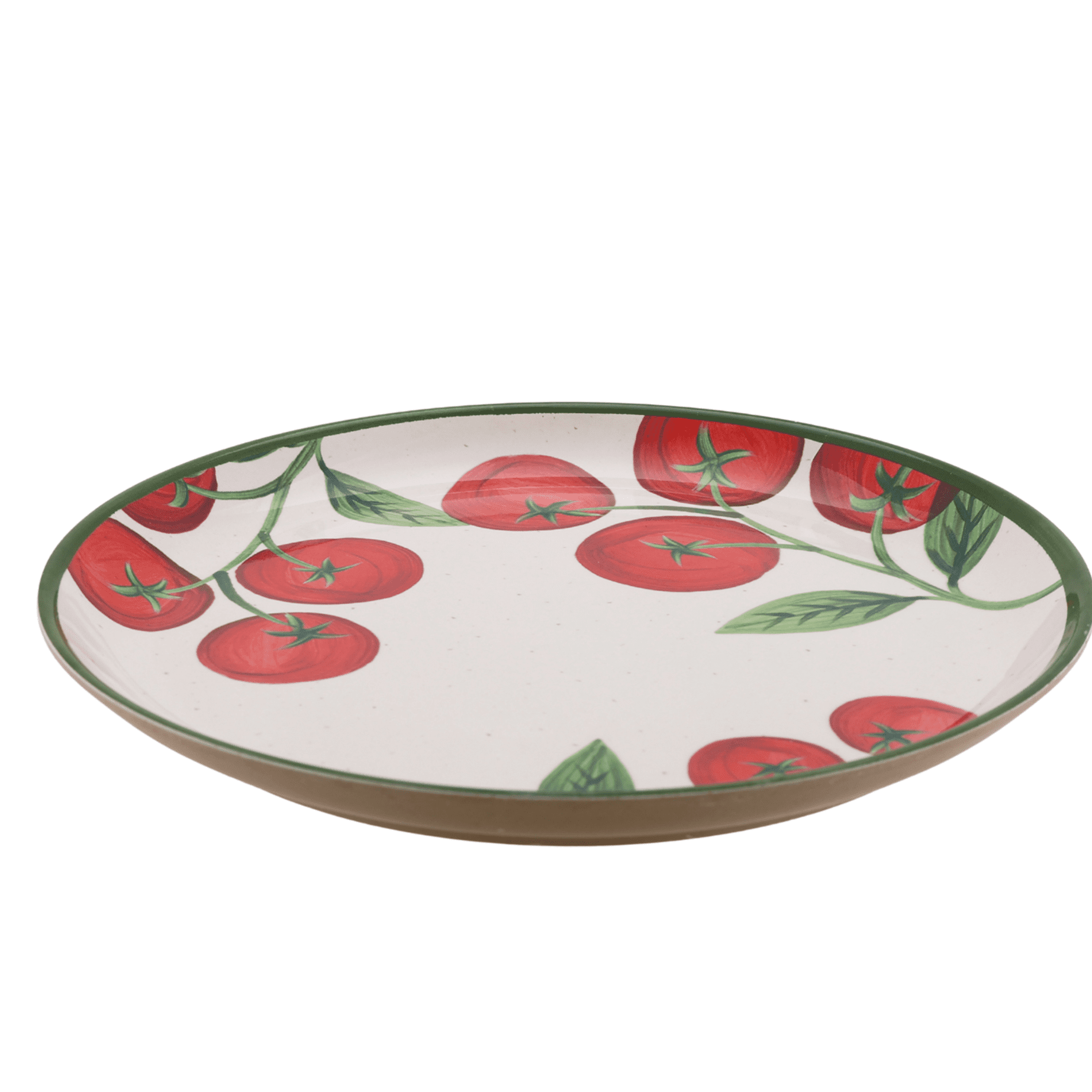 Better Homes and Gardens Bamboo Melamine Tomato Dinner Plate, 10.75 Inch, Red